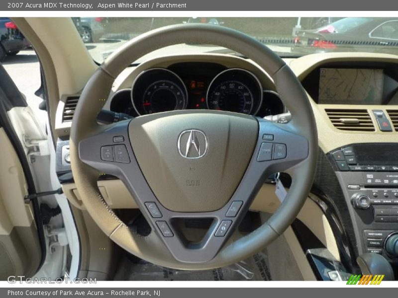 Aspen White Pearl / Parchment 2007 Acura MDX Technology