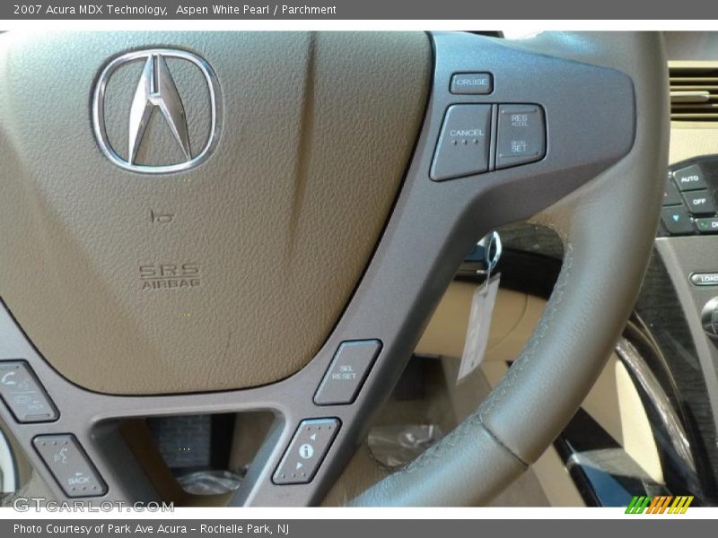 Aspen White Pearl / Parchment 2007 Acura MDX Technology