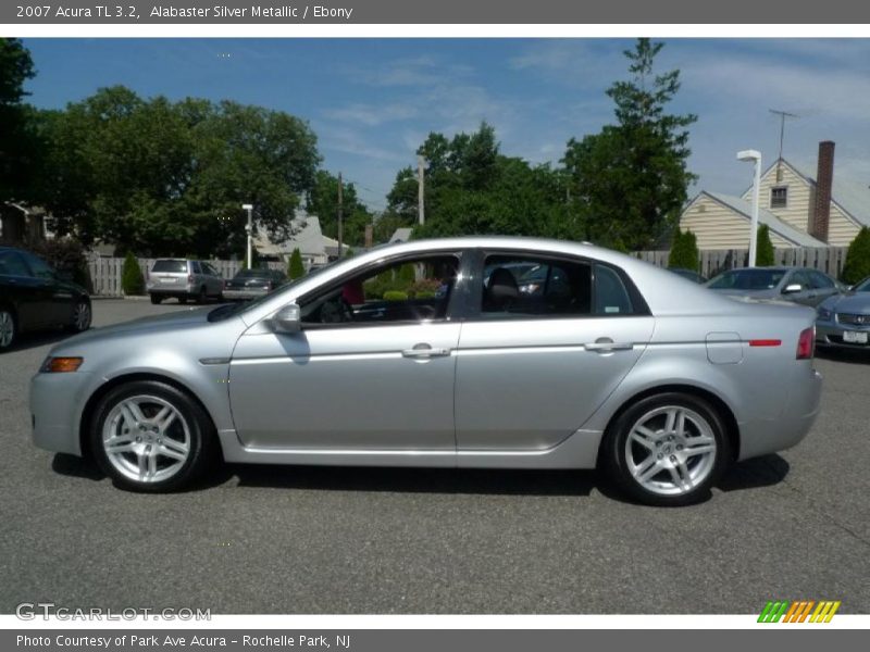 Alabaster Silver Metallic / Ebony 2007 Acura TL 3.2