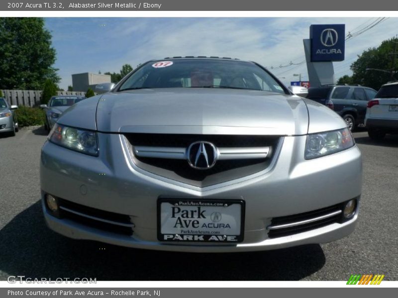 Alabaster Silver Metallic / Ebony 2007 Acura TL 3.2