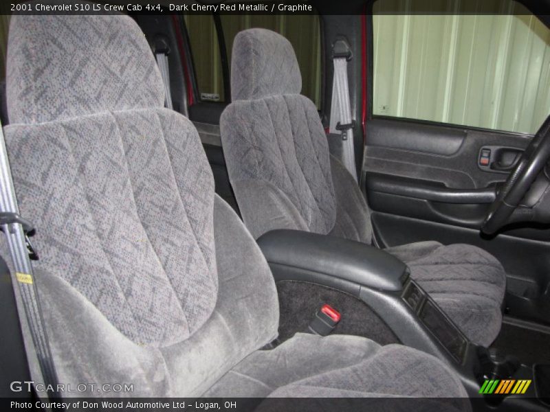 Dark Cherry Red Metallic / Graphite 2001 Chevrolet S10 LS Crew Cab 4x4
