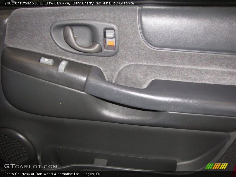 Dark Cherry Red Metallic / Graphite 2001 Chevrolet S10 LS Crew Cab 4x4