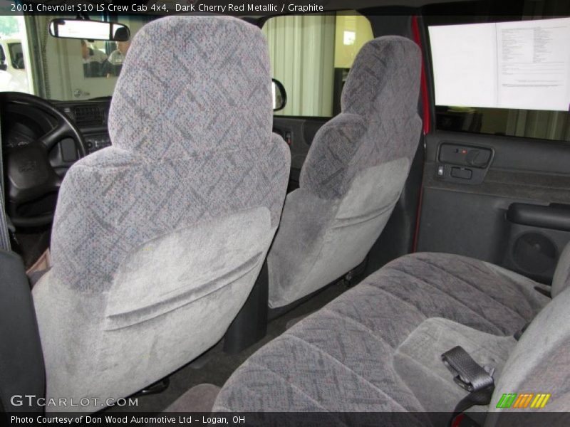Dark Cherry Red Metallic / Graphite 2001 Chevrolet S10 LS Crew Cab 4x4