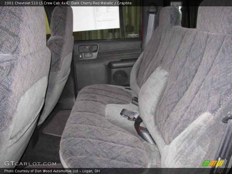 Dark Cherry Red Metallic / Graphite 2001 Chevrolet S10 LS Crew Cab 4x4