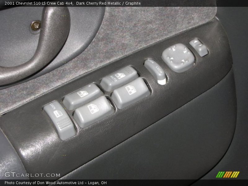 Dark Cherry Red Metallic / Graphite 2001 Chevrolet S10 LS Crew Cab 4x4