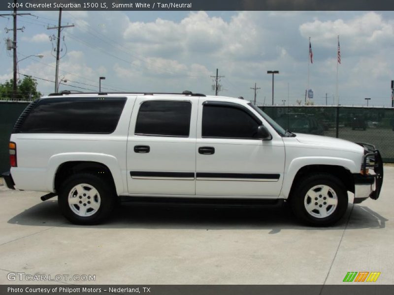 Summit White / Tan/Neutral 2004 Chevrolet Suburban 1500 LS