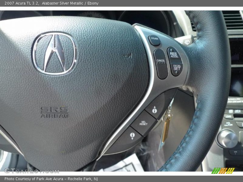 Alabaster Silver Metallic / Ebony 2007 Acura TL 3.2