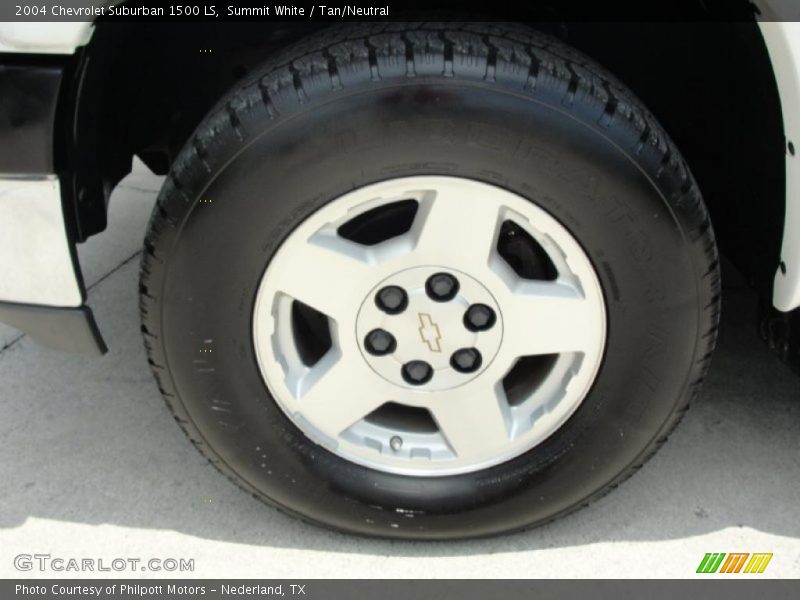 Summit White / Tan/Neutral 2004 Chevrolet Suburban 1500 LS