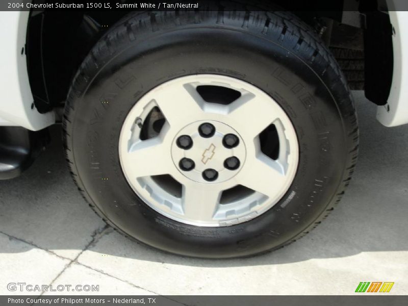 Summit White / Tan/Neutral 2004 Chevrolet Suburban 1500 LS