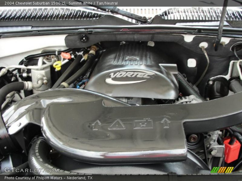 Summit White / Tan/Neutral 2004 Chevrolet Suburban 1500 LS