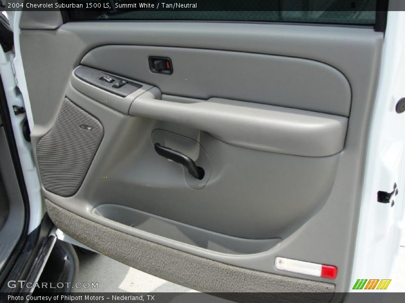 Summit White / Tan/Neutral 2004 Chevrolet Suburban 1500 LS