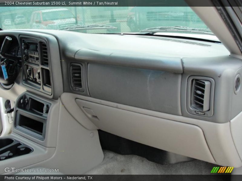 Summit White / Tan/Neutral 2004 Chevrolet Suburban 1500 LS