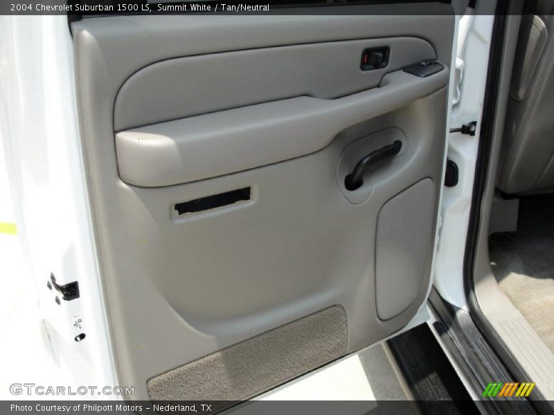 Summit White / Tan/Neutral 2004 Chevrolet Suburban 1500 LS