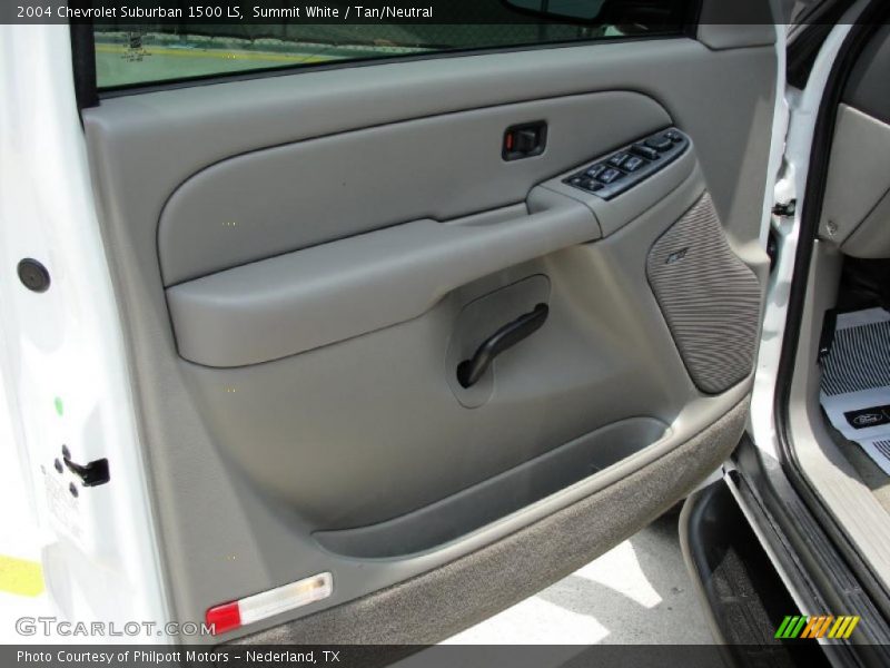 Summit White / Tan/Neutral 2004 Chevrolet Suburban 1500 LS