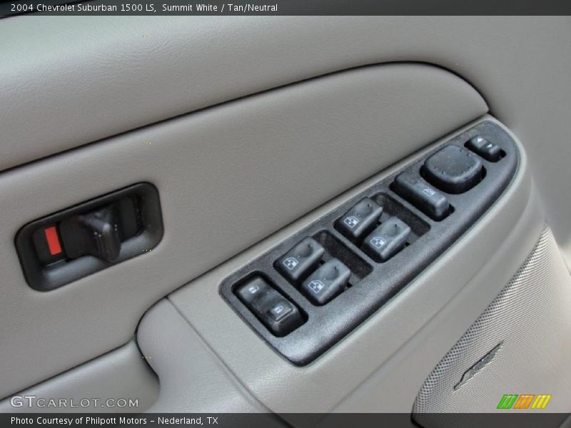 Summit White / Tan/Neutral 2004 Chevrolet Suburban 1500 LS