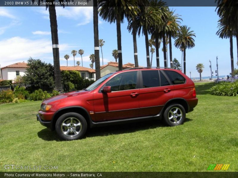 Sienna Red Metallic / Beige 2003 BMW X5 3.0i