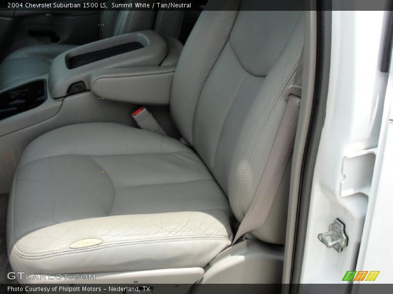 Summit White / Tan/Neutral 2004 Chevrolet Suburban 1500 LS