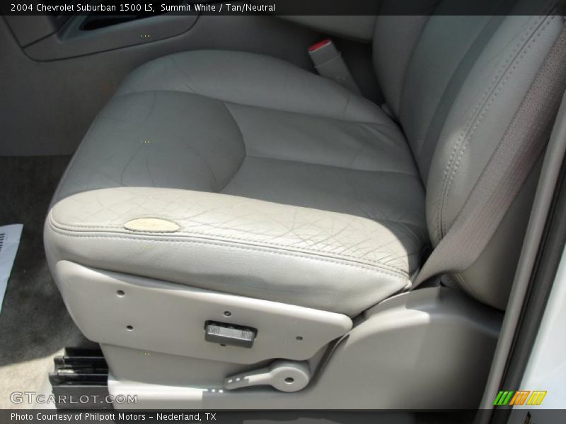 Summit White / Tan/Neutral 2004 Chevrolet Suburban 1500 LS