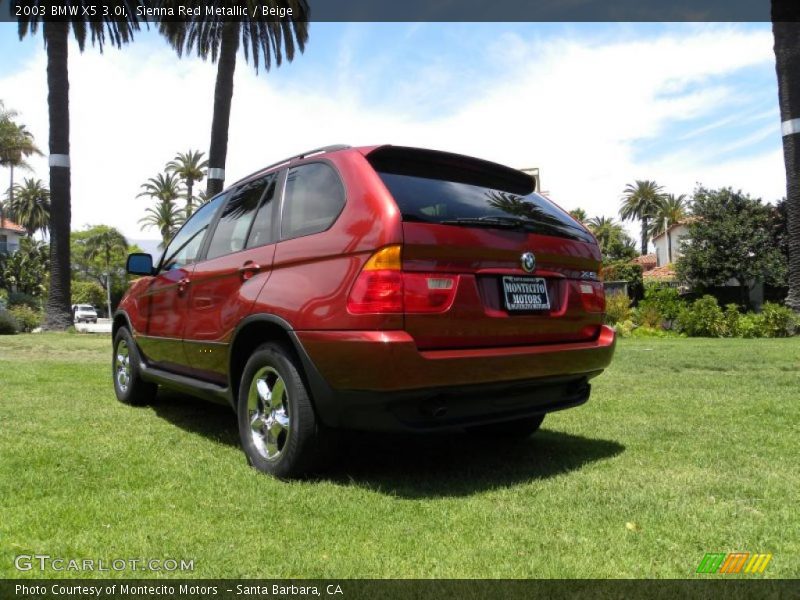 Sienna Red Metallic / Beige 2003 BMW X5 3.0i