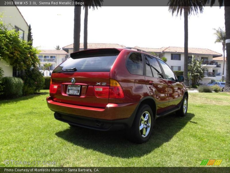 Sienna Red Metallic / Beige 2003 BMW X5 3.0i