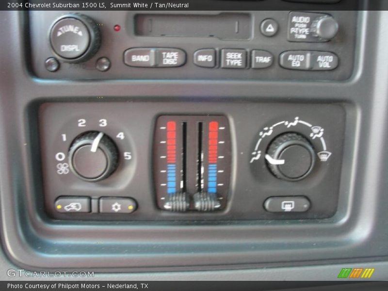Summit White / Tan/Neutral 2004 Chevrolet Suburban 1500 LS