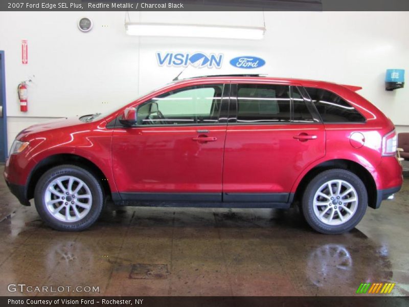 Redfire Metallic / Charcoal Black 2007 Ford Edge SEL Plus
