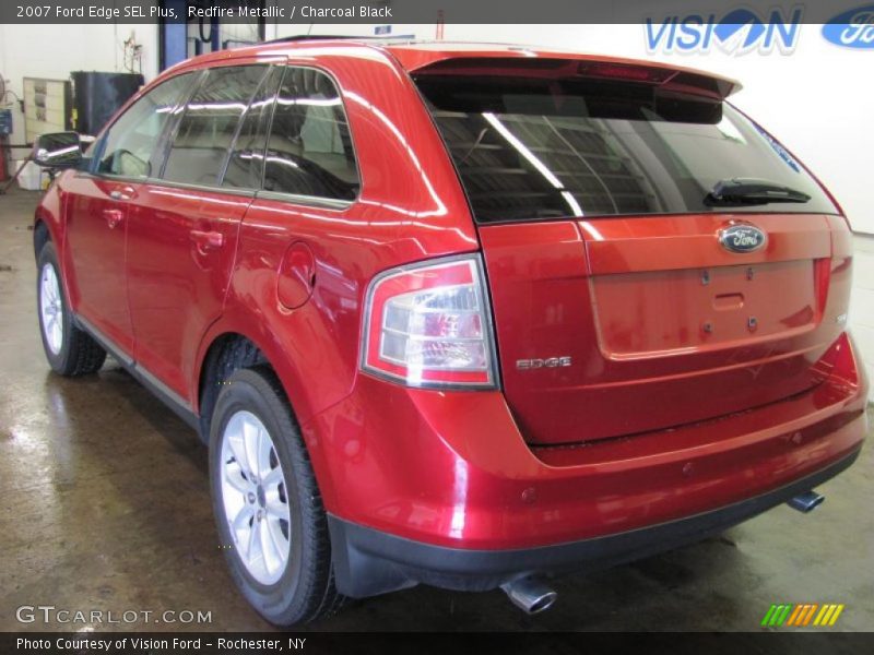 Redfire Metallic / Charcoal Black 2007 Ford Edge SEL Plus