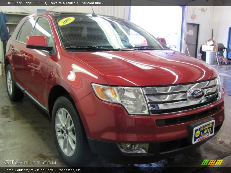 Redfire Metallic / Charcoal Black 2007 Ford Edge SEL Plus