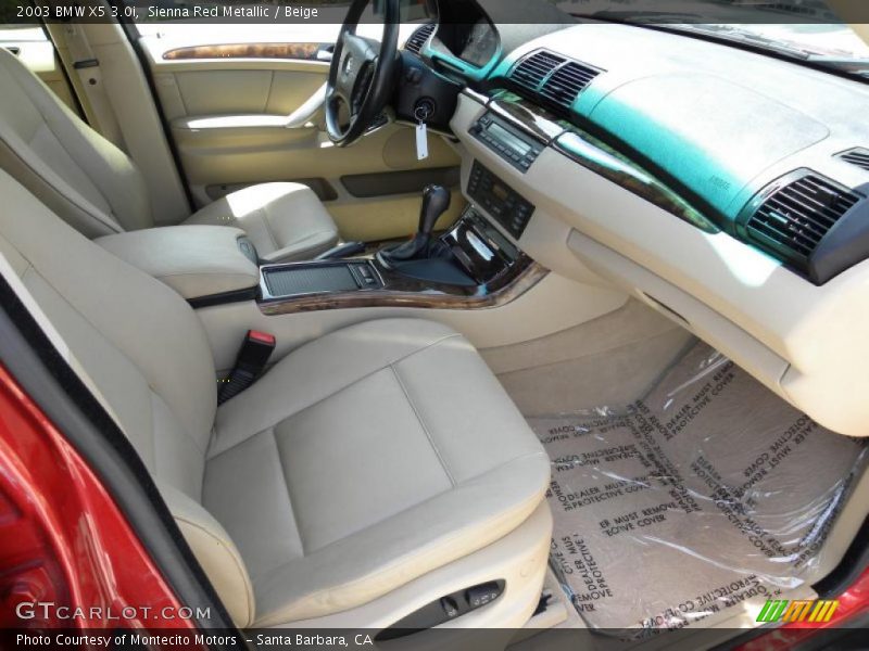 Sienna Red Metallic / Beige 2003 BMW X5 3.0i