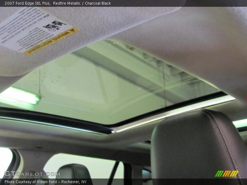 Redfire Metallic / Charcoal Black 2007 Ford Edge SEL Plus
