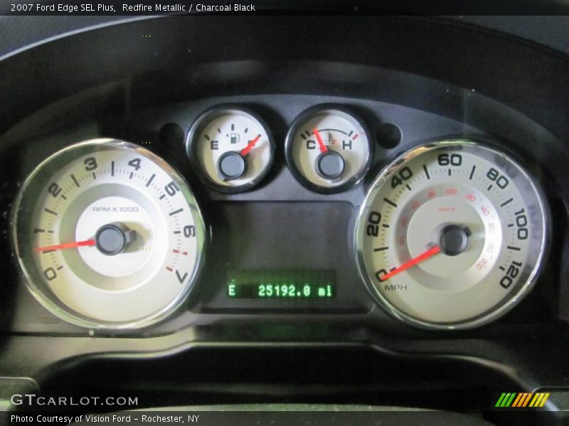 Redfire Metallic / Charcoal Black 2007 Ford Edge SEL Plus