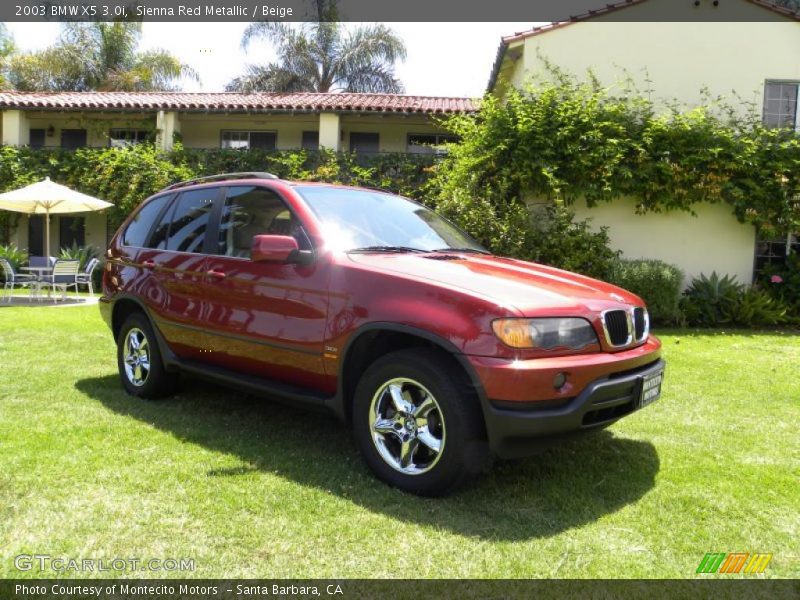 Sienna Red Metallic / Beige 2003 BMW X5 3.0i