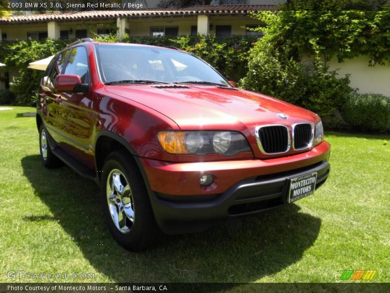 Sienna Red Metallic / Beige 2003 BMW X5 3.0i