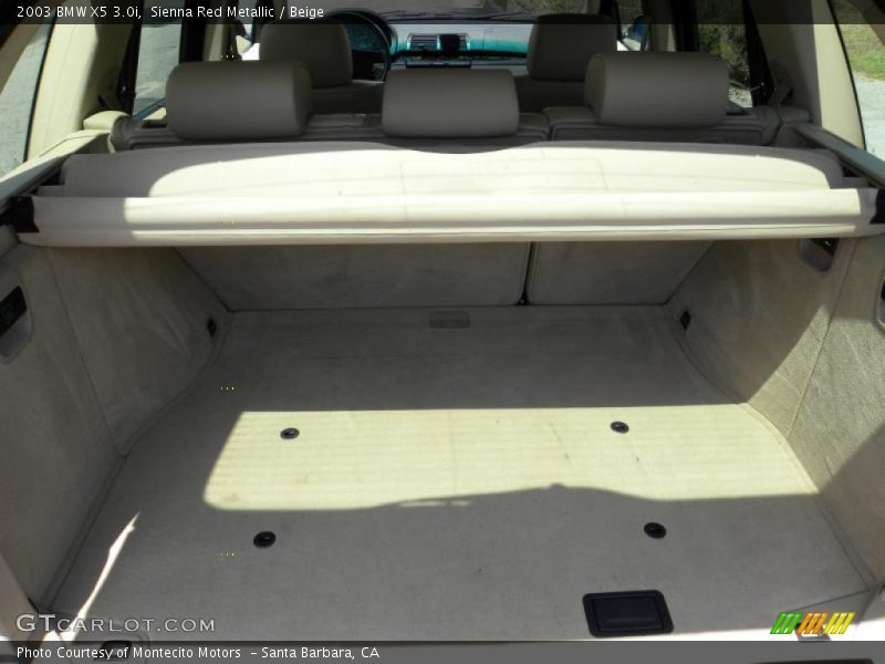 Sienna Red Metallic / Beige 2003 BMW X5 3.0i