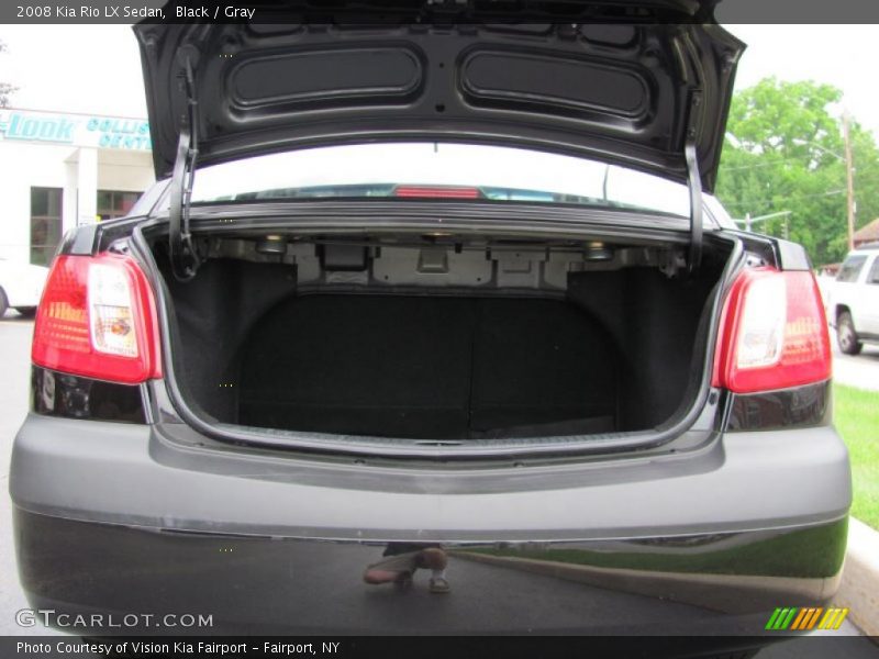 Black / Gray 2008 Kia Rio LX Sedan