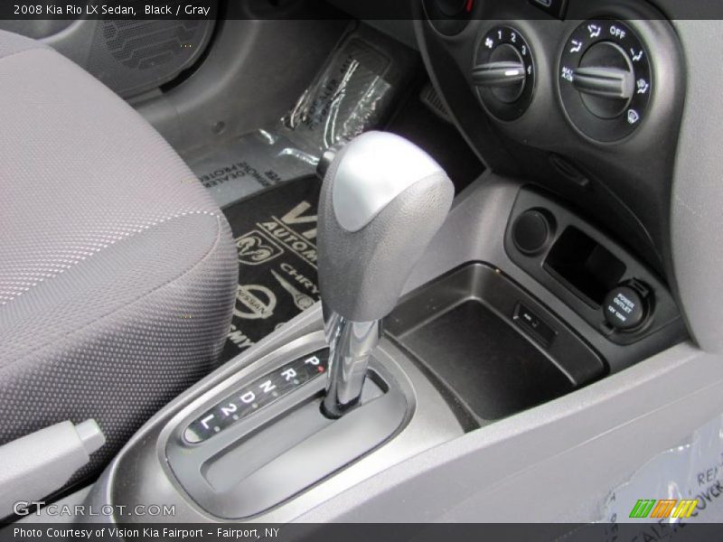 Black / Gray 2008 Kia Rio LX Sedan