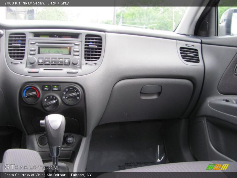 Black / Gray 2008 Kia Rio LX Sedan