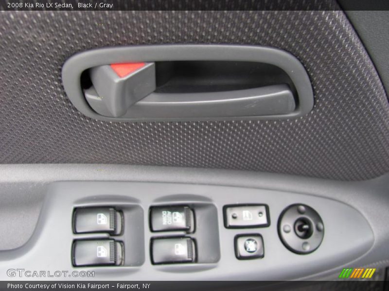 Black / Gray 2008 Kia Rio LX Sedan
