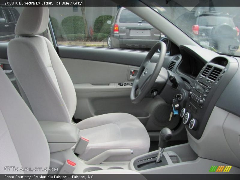 Ice Blue / Gray 2008 Kia Spectra EX Sedan