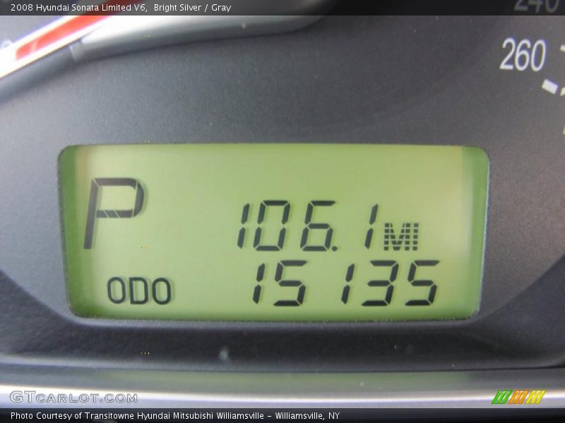 Bright Silver / Gray 2008 Hyundai Sonata Limited V6