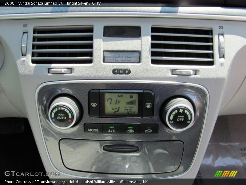 Bright Silver / Gray 2008 Hyundai Sonata Limited V6