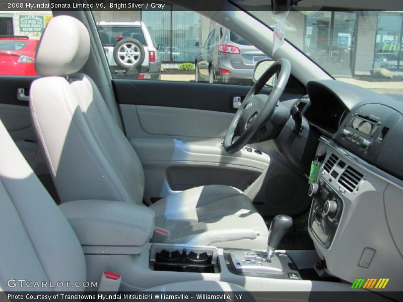 Bright Silver / Gray 2008 Hyundai Sonata Limited V6