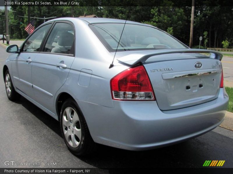 Ice Blue / Gray 2008 Kia Spectra EX Sedan