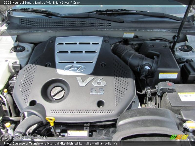 Bright Silver / Gray 2008 Hyundai Sonata Limited V6