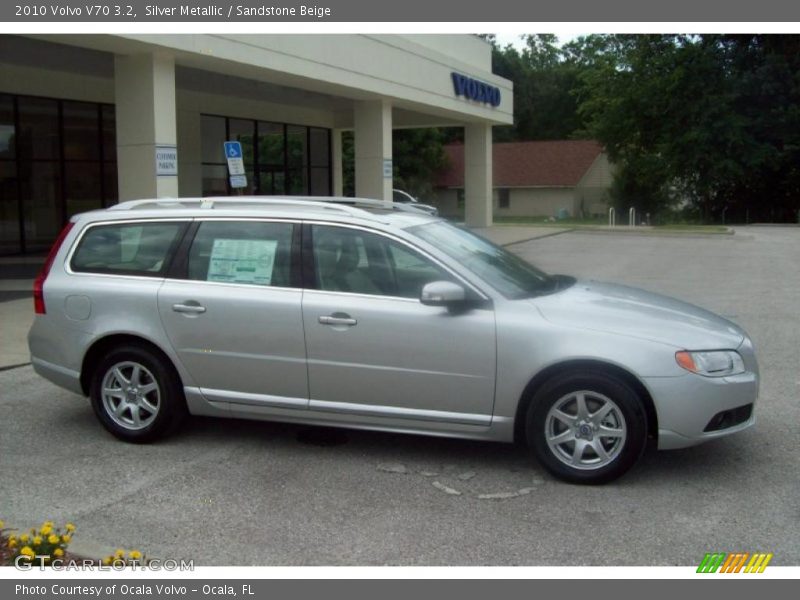 Silver Metallic / Sandstone Beige 2010 Volvo V70 3.2