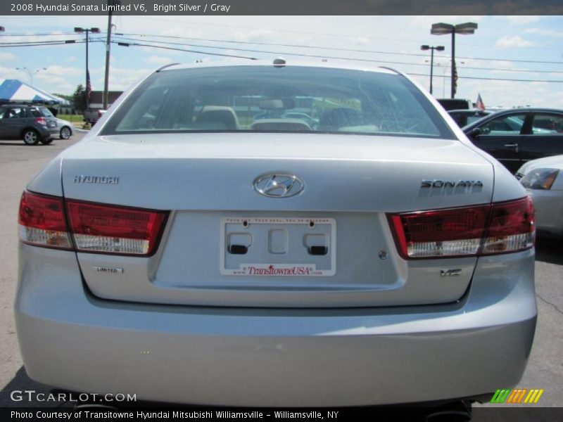Bright Silver / Gray 2008 Hyundai Sonata Limited V6