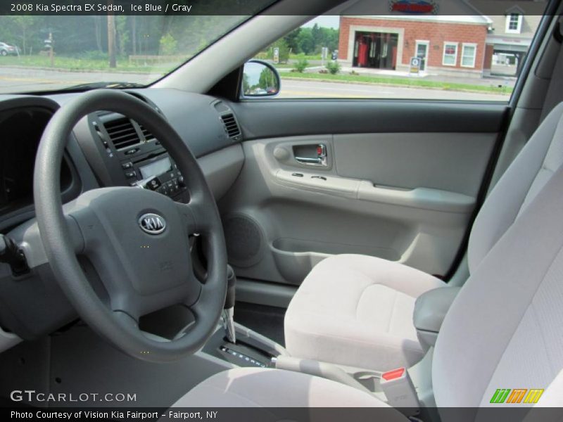 Ice Blue / Gray 2008 Kia Spectra EX Sedan