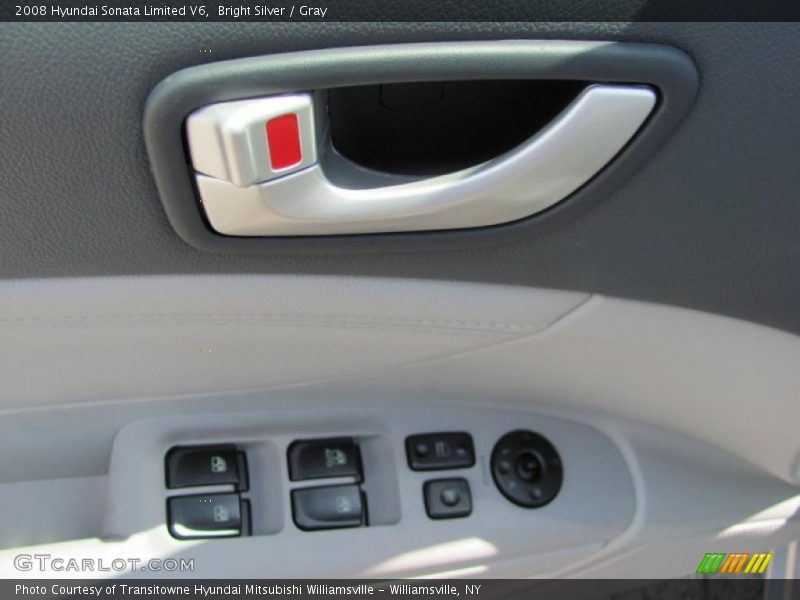Bright Silver / Gray 2008 Hyundai Sonata Limited V6