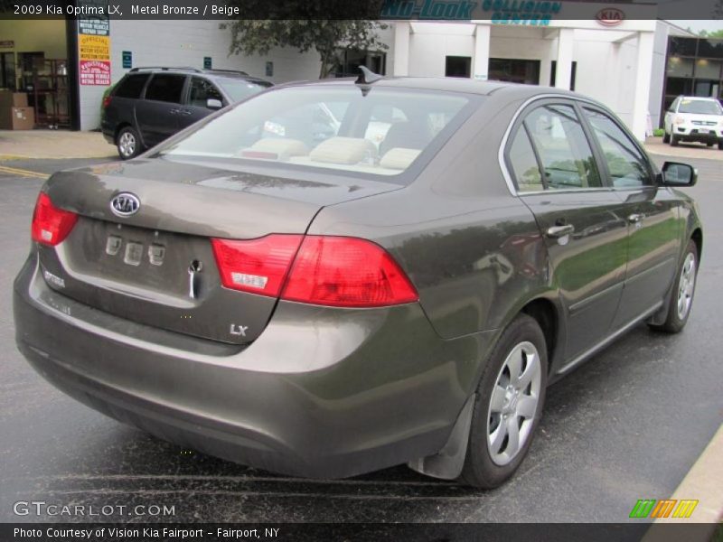 Metal Bronze / Beige 2009 Kia Optima LX