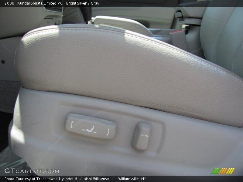 Bright Silver / Gray 2008 Hyundai Sonata Limited V6